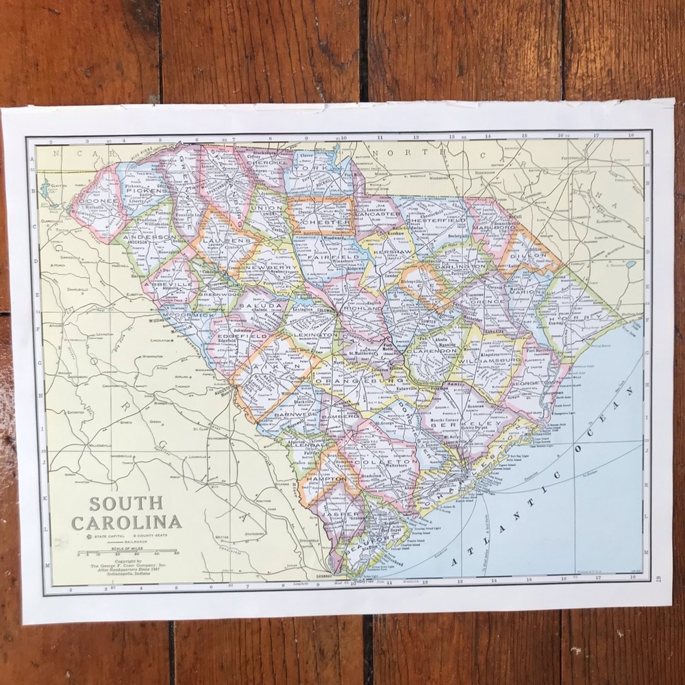 1941 Maps: South Carolina/South Dakota